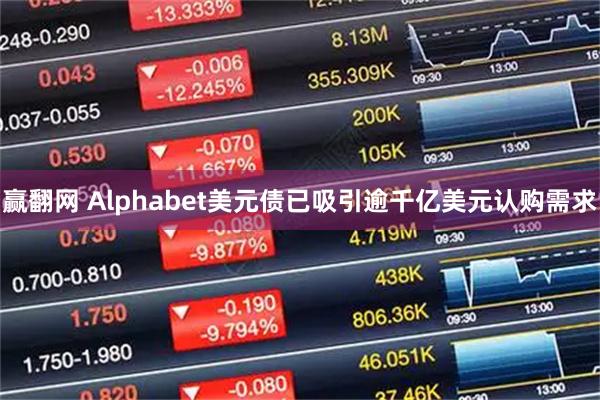 赢翻网 Alphabet美元债已吸引逾千亿美元认购需求